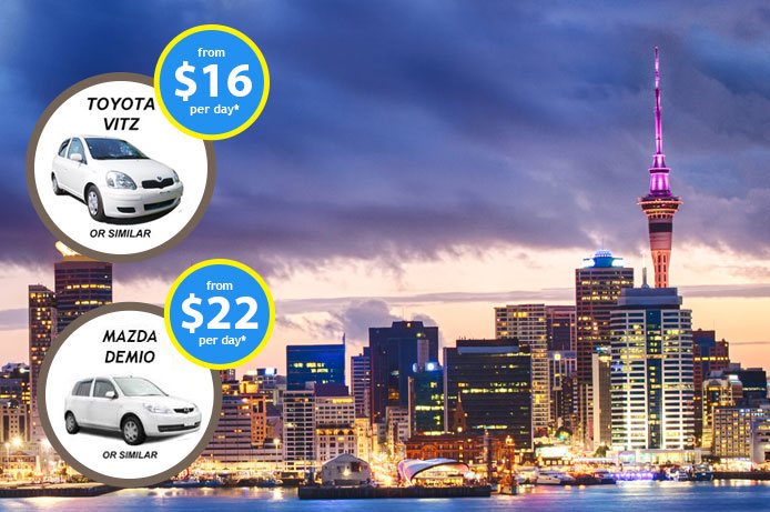 Car Rental Auckland Airport from $16/day - Cheap Car Rental